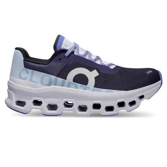 On Cloudmonster Womens Running Shoes | Acai/Lavender - Picture 2 of 12